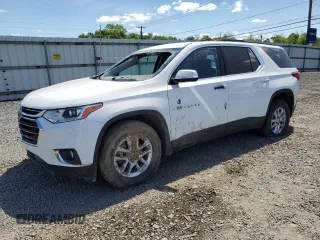 2019 Chevrolet Traverse LT Cloth z VIN 1GNEVGKWXKJ272190, wystawiony jako Copart lot #57457745 z przebiegiem 101 709 mil mil oraz Szkoda całkowita • Salvage title. Historia ofert i sprzedaży dostępna na DreamBid. Obrazek 1.