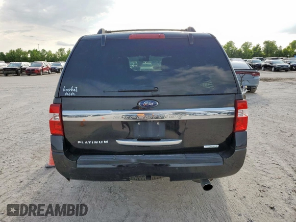 2017 Ford Expedition Max Platinum z VIN 1FMJK1LTXHEA41403, wystawiony jako Copart lot #65591195 z przebiegiem 209 842 mil mil oraz Szkoda całkowita • Salvage title. Historia ofert i sprzedaży dostępna na DreamBid. Obrazek 6.