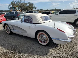 1959 Chevrolet Corvette с VIN J59S104156, выставлен на аукционе Copart как лот 80941704 с пробегом 29 693 миль миль и Списание • Salvage title. История ставок и продаж доступна на DreamBid. Изображение 2.