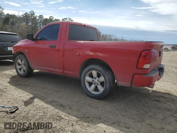 2013 Ram 1500 Express with VIN 3C6JR6AT5DG505546, listed as a Copart auction lot 46169015 with 169,223 mi miles and Salvage title. Bid and sale history available at DreamBid. Image 2.