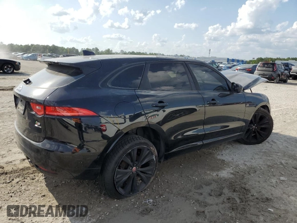 2019 Jaguar F-Pace S with VIN SADCM2FV2KA394392, listed as a Copart auction lot 51222765 with Not Provided miles and Clean Title. Bid and sale history available at DreamBid. Image 3.