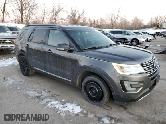 2017 Ford Explorer XLT with VIN 1FM5K7DH9HGA87291, listed as a Copart auction lot 87955855 with 123,480 mi miles and Salvage Title. Bid and sale history available at carsss.com. Image 4.