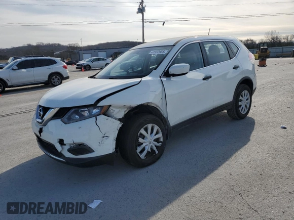 2016 Nissan Rogue S with VIN JN8AT2MT2GW021147, listed as a Copart auction lot 41972655 with 60,238 mi miles and Clean Title. Bid and sale history available at DreamBid. Image 1.