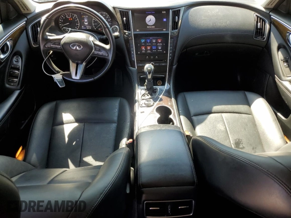 2019 Infiniti Q50 Luxe with VIN JN1EV7AP6KM517703, listed as a Copart auction lot 44838445 with 68,582 mi miles and Clean title. Bid and sale history available at DreamBid. Image 8.