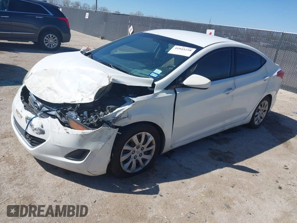 2011 Hyundai Elantra GLS with VIN 5NPDH4AE9BH029465, listed as a IAAI auction lot 41845258 with 134,380 mi miles. Bid and sale history available at carsss.com. Image 2.