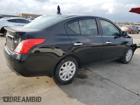 2012 Nissan Versa SV with VIN 3N1CN7AP2CL850046, listed as a Copart auction lot 85143004 with 135,226 mi miles and Salvage Title. Bid and sale history available at carsss.com. Image 3.
