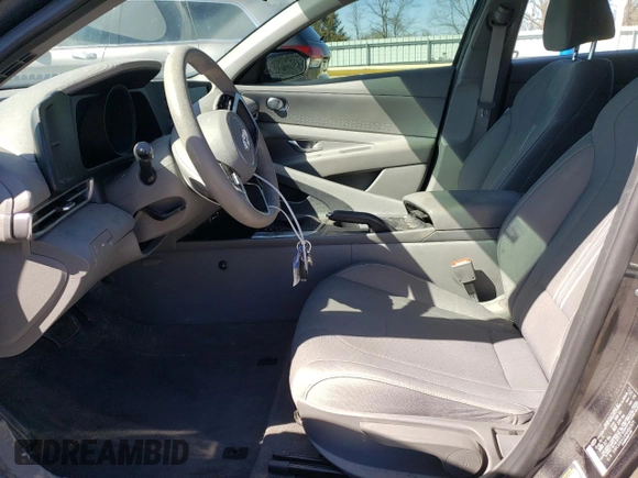 2022 Hyundai Elantra SEL with VIN 5NPLM4AG4NH061429, listed as a Copart auction lot 49310885 with 24,757 mi miles and Salvage Title. Bid and sale history available at DreamBid. Image 7.