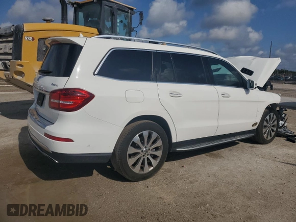 2017 Mercedes-Benz GLS 450 z VIN 4JGDF6EE4HA909349, wystawiony jako Copart lot #55535535 z przebiegiem 57 360 mil mil oraz Szkoda całkowita • Salvage title. Historia ofert i sprzedaży dostępna na DreamBid. Obrazek 3.