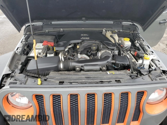 2019 Jeep Wrangler Unlimited Sport S with VIN 1C4HJXDG4KW621287, listed as a Copart auction lot 63123175 with 86,412 mi miles and Salvage title. Bid and sale history available at DreamBid. Image 12.