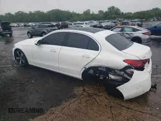 2025 Mercedes-Benz C 300 with VIN W1KAF4HB4SR240981, listed as a Copart auction lot 57949665 with 1,179 mi miles and Salvage title. Bid and sale history available at DreamBid. Image 2.