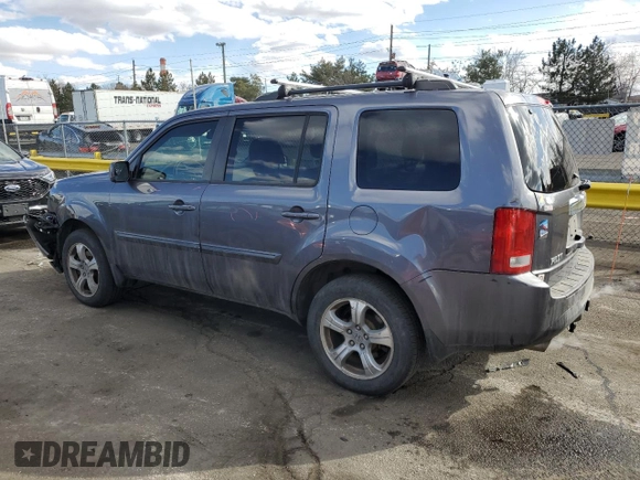 2014 Honda Pilot EX-L with VIN 5FNYF4H50EB005362, listed as a Copart auction lot 46695275 with 106,175 mi miles and Salvage Title. Bid and sale history available at DreamBid. Image 2.