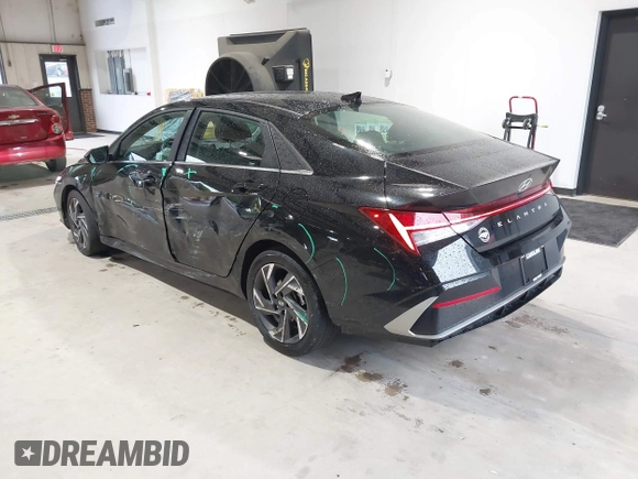 2024 Hyundai Elantra SEL with VIN KMHLS4DGXRU647500, listed as a IAAI auction lot 42337385 with 36,110 mi miles and . Bid and sale history available at DreamBid. Image 3.