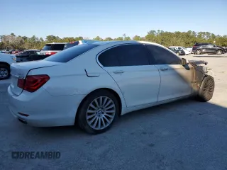 2012 BMW 7 Series 750i xDrive with VIN WBAKC6C54CDX99334, listed as a Copart auction lot 45408845 with Not provided miles and Salvage title. Bid and sale history available at DreamBid. Image 3.
