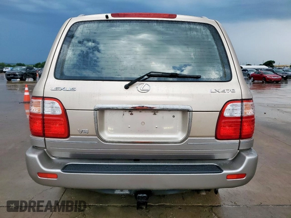 2000 Lexus LX 470 with VIN JT6HT00W8Y0118377, listed as a Copart auction lot 55614435 with 230,542 mi miles and Clean Title. Bid and sale history available at carsss.com. Image 6.