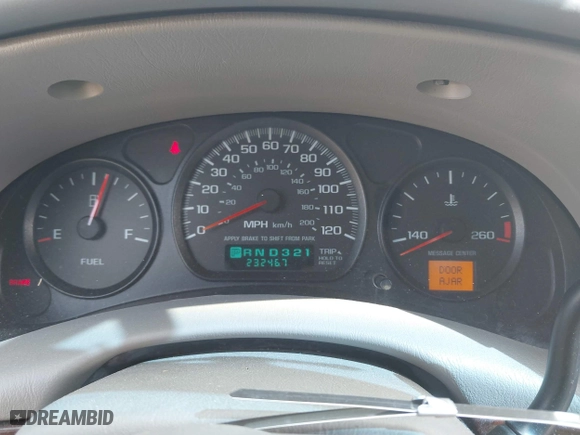 2000 Chevrolet Impala with VIN 2G1WF52E9Y9330910, listed as a IAAI auction lot 41940930 with 232,467 mi miles. Bid and sale history available at carsss.com. Image 7.