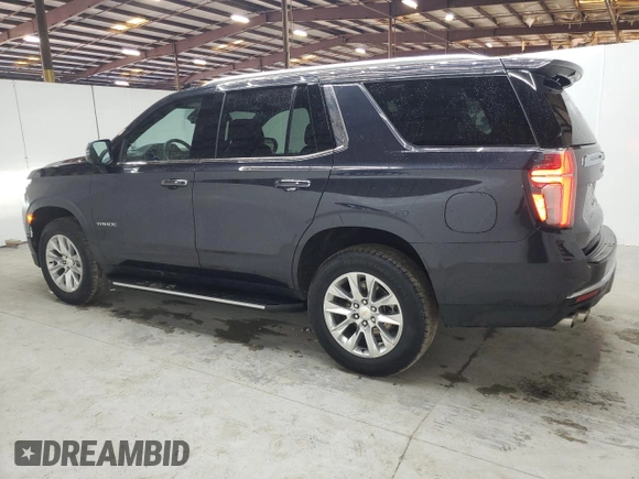 2024 Chevrolet Tahoe Premier with VIN 1GNSCSKD3RR276166, listed as a Copart auction lot 46035455 with 23,899 mi miles and Salvage title. Bid and sale history available at DreamBid. Image 2.