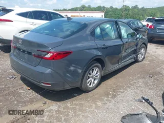 2025 Toyota Camry LE with VIN 4T1DAACK6SU584011, listed as a IAAI auction lot 42119086 with 7,229 mi miles and . Bid and sale history available at DreamBid. Image 4.