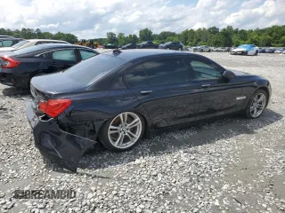 2011 BMW 7 Series 750Li with VIN WBAKB8C57BCY64924, listed as a Copart auction lot 58393765 with Not provided miles and Salvage title. Bid and sale history available at DreamBid. Image 3.