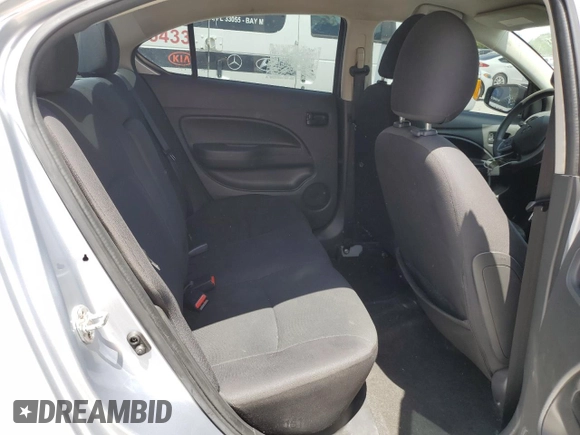 2020 Mitsubishi Mirage ES z VIN ML32F3FJ5LHF11336, wystawiony jako Copart lot #57326845 z przebiegiem 64 411 mil mil oraz Szkoda całkowita • Salvage title. Historia ofert i sprzedaży dostępna na DreamBid. Obrazek 10.