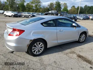 2012 Honda Civic Cpe EX with VIN 2HGFG3B88CH561364, listed as a Copart auction lot 72280644 with 233,427 mi miles and Salvage Title. Bid and sale history available at carsss.com. Image 3.