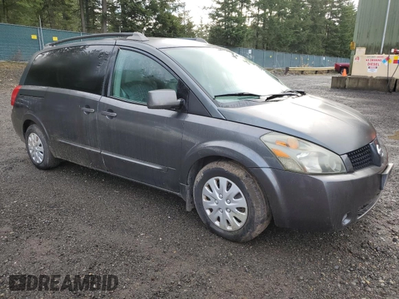 2005 Nissan Quest SE with VIN 5N1BV28U65N100865, listed as a Copart auction lot 82041734 with 122,509 mi miles and Clean Title. Bid and sale history available at carsss.com. Image 4.