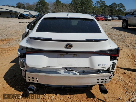 2023 Lexus IS 350 F Sport with VIN JTHGZ1E26P5027574, listed as a Copart auction lot 48046255 with 17,691 mi miles and Salvage title. Bid and sale history available at DreamBid. Image 6.