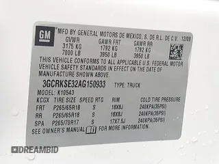 2010 Chevrolet Silverado 1500 LT with VIN 3GCRKSE32AG150933, listed as a IAAI auction lot 41721088 with 269,584 mi miles and . Bid and sale history available at DreamBid. Image 9.