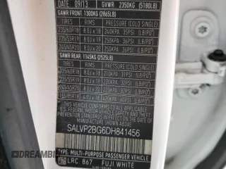2013 Land Rover Range Rover Evoque Pure Plus z VIN SALVP2BG6DH841456, wystawiony jako Copart lot #51354185 z przebiegiem 100 547 mil mil oraz Szkoda całkowita • Salvage title. Historia ofert i sprzedaży dostępna na DreamBid. Obrazek 15.