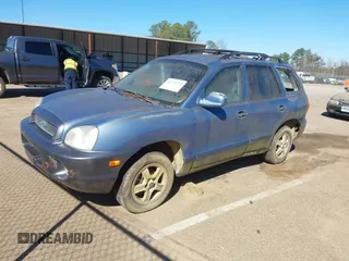 2003 Hyundai Santa Fe GLS with VIN KM8SC73D23U454976, listed as a IAAI auction lot 41777273 with 191,402 mi miles. Bid and sale history available at carsss.com. Image 2.
