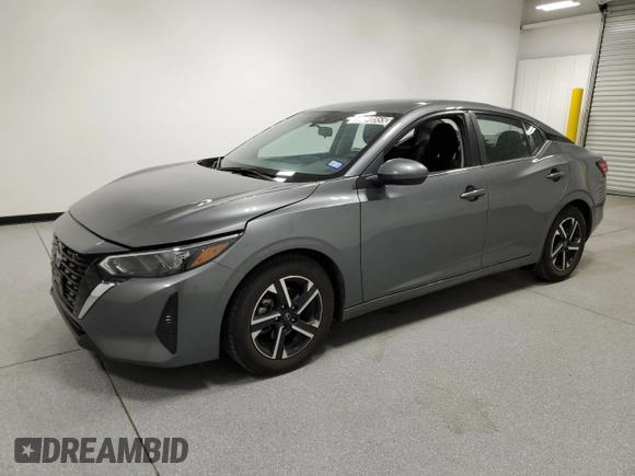 2024 Nissan Sentra SV with VIN 3N1AB8CV9RY303708, listed as a Copart auction lot 65278555 with 36,841 mi miles and Clean title. Bid and sale history available at DreamBid. Image 1.