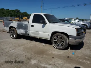 2003 Chevrolet Silverado 1500 Work Truck with VIN 1GCEC14X45Z194724, listed as a Copart auction lot 64786374 with 0 mi miles and Salvage Title. Bid and sale history available at carsss.com. Image 4.