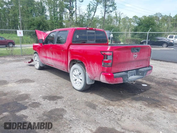 2022 Nissan Frontier SV with VIN 1N6ED1EJ4NN655111, listed as a IAAI auction lot 42558539 with 18,003 mi miles and . Bid and sale history available at DreamBid. Image 3.