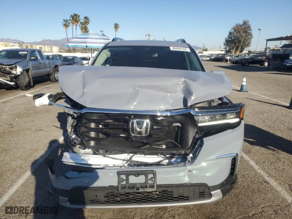 2025 Honda Pilot Touring with VIN 5FNYG2H73SB016693, listed as a Copart auction lot 46494165 with 1,259 mi miles and Salvage Title. Bid and sale history available at carsss.com. Image 5.