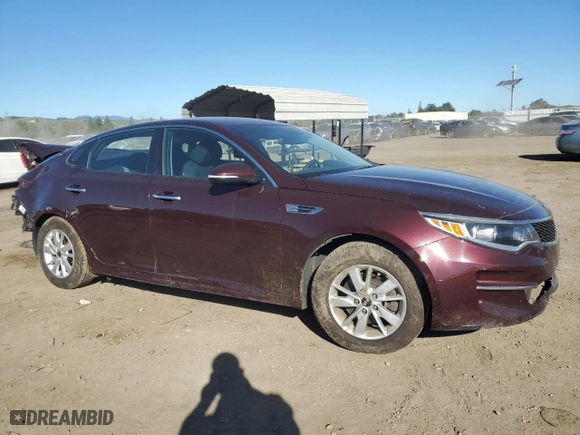 2018 Kia Optima S with VIN 5XXGT4L34JG184457, listed as a Copart auction lot 50050405 with 91,222 mi miles and Salvage Title. Bid and sale history available at carsss.com. Image 4.