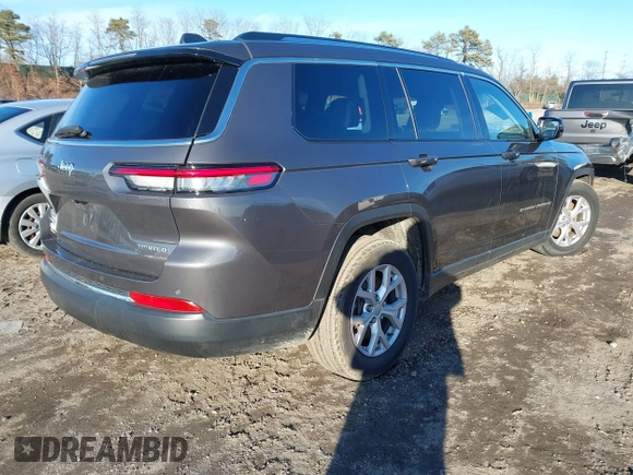 2021 Jeep Grand Cherokee Limited with VIN 1C4RJKBG6M8142905, listed as a IAAI auction lot 41576851 with 44,884 mi miles and . Bid and sale history available at DreamBid. Image 4.