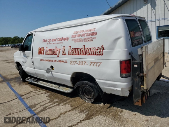 2013 Ford Econoline Cargo Commercial with VIN 1FTNE2EW3DDA97127, listed as a Copart auction lot 61634945 with Not provided miles and Salvage title. Bid and sale history available at DreamBid. Image 2.