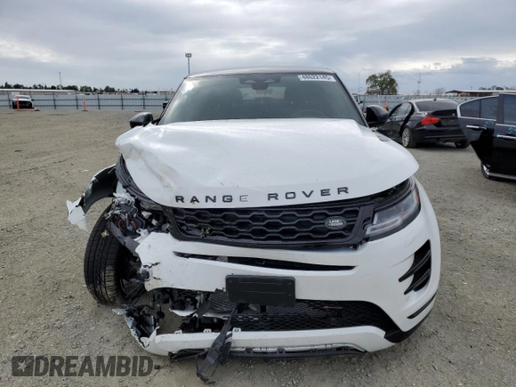 2023 Land Rover Range Rover Evoque Dynamic SE with VIN SALZL2FX7PH222070, listed as a Copart auction lot 48622145 with 5,837 mi miles and Salvage Title. Bid and sale history available at carsss.com. Image 5.