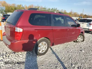 2010 Kia Sedona LX with VIN KNDMG4C36A6345249, listed as a Copart auction lot 77426774 with 145,361 mi miles and Salvage Title. Bid and sale history available at carsss.com. Image 3.