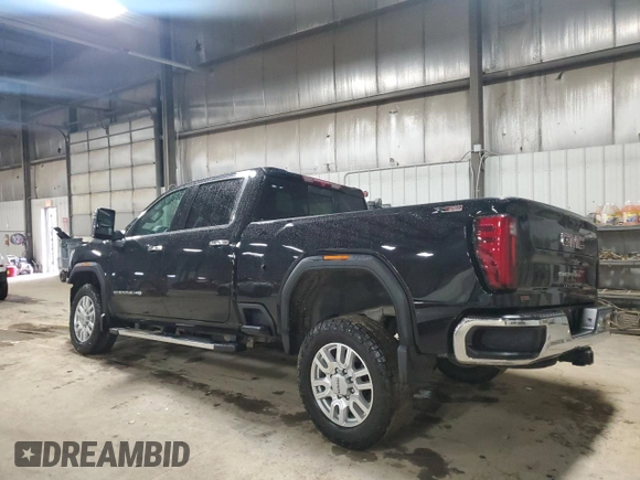 2024 GMC Sierra 3500HD SLT z VIN 1GT49UEY5RF126720, wystawiony jako Copart lot #80645694 z przebiegiem 35 573 mil mil oraz Szkoda całkowita • Salvage title. Historia ofert i sprzedaży dostępna na DreamBid. Obrazek 2.