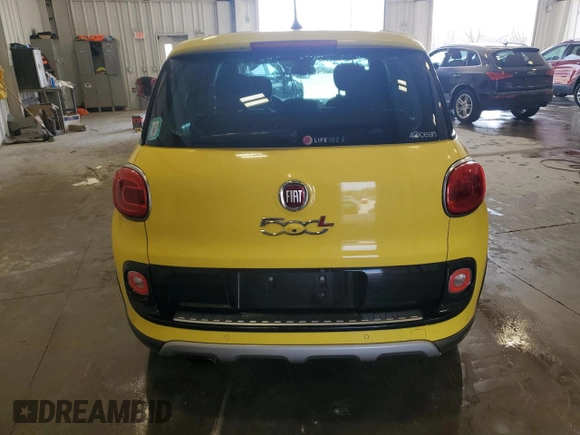 2014 FIAT 500L Trekking with VIN ZFBCFADH7EZ013707, listed as a Copart auction lot 54251675 with 99,735 mi miles and Non Repairable. Bid and sale history available at carsss.com. Image 6.