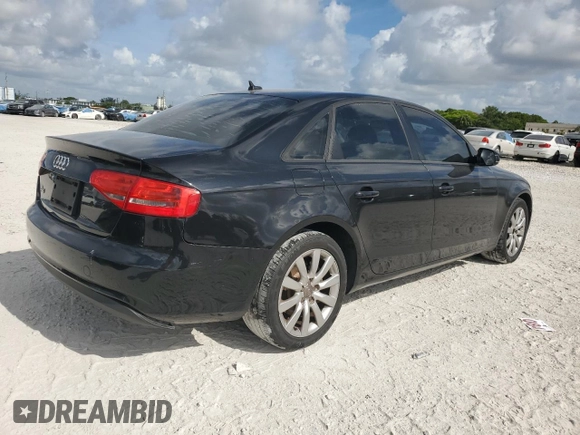 2014 Audi A4 Premium with VIN WAUAFAFL0EN043724, listed as a Copart auction lot 61640915 with 116,861 mi miles and Clean title. Bid and sale history available at DreamBid. Image 3.