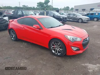 2015 Hyundai Genesis Coupe 3.8L Base with VIN KMHHU6KJ1FU130088, listed as a IAAI auction lot 42402424 with 83,659 mi miles and . Bid and sale history available at DreamBid. Image 1.
