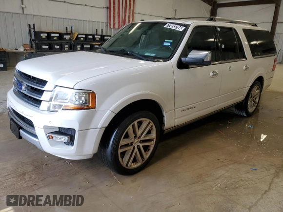 2016 Ford Expedition EL Platinum with VIN 1FMJK1LT3GEF05677, listed as a Copart auction lot 77033294 with 145,059 mi miles and Clean Title. Bid and sale history available at carsss.com. Image 1.