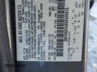 2011 Mercury Milan with VIN 3MEHM0HA8BR600626, listed as a Copart auction lot 88972105 with 132,297 mi miles and Salvage Title. Bid and sale history available at carsss.com. Image 12.