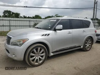 2013 Infiniti QX56 with VIN JN8AZ2NEXD9060352, listed as a Copart auction lot 53749865 with 197,555 mi miles and Clean Title. Bid and sale history available at carsss.com. Image 1.