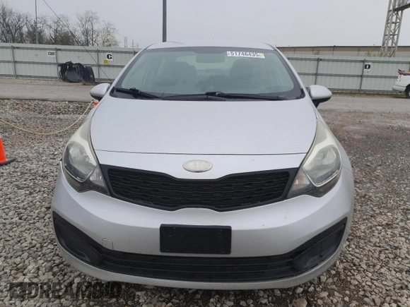 2013 Kia Rio LX with VIN KNADM4A37D6248543, listed as a Copart auction lot 51746435 with 73,501 mi miles and Salvage Title. Bid and sale history available at carsss.com. Image 5.