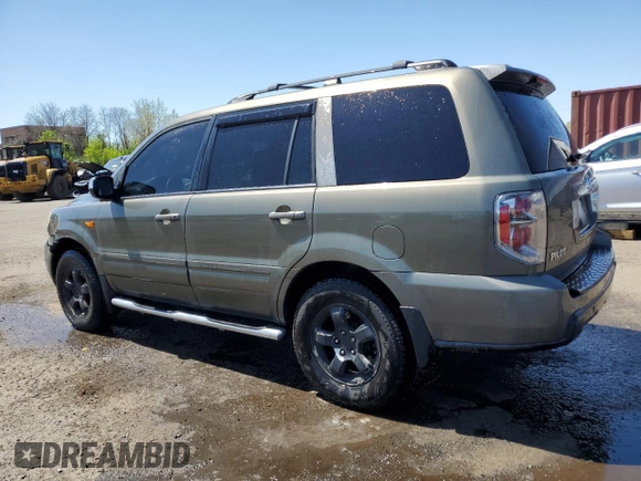 2007 Honda Pilot EX-L with VIN 2HKYF18577H537114, listed as a Copart auction lot 54310475 with 225,052 mi miles and Salvage Title. Bid and sale history available at carsss.com. Image 2.