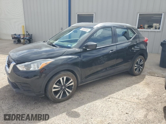 2019 Nissan Kicks S with VIN 3N1CP5CU9KL546289, listed as a Copart auction lot 49649395 with 103,533 mi miles and Salvage Title. Bid and sale history available at carsss.com. Image 1.
