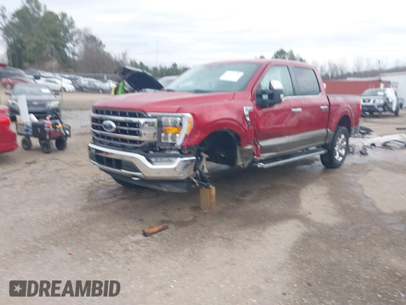 2021 Ford F-150 XL with VIN 1FTFW1E86MKD88763, listed as a IAAI auction lot 41742760 with 54,504 mi miles. Bid and sale history available at carsss.com. Image 22.