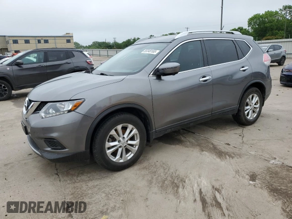 2016 Nissan Rogue SV with VIN KNMAT2MV9GP673965, listed as a Copart auction lot 55348165 with 152,680 mi miles and Clean Title. Bid and sale history available at carsss.com. Image 1.